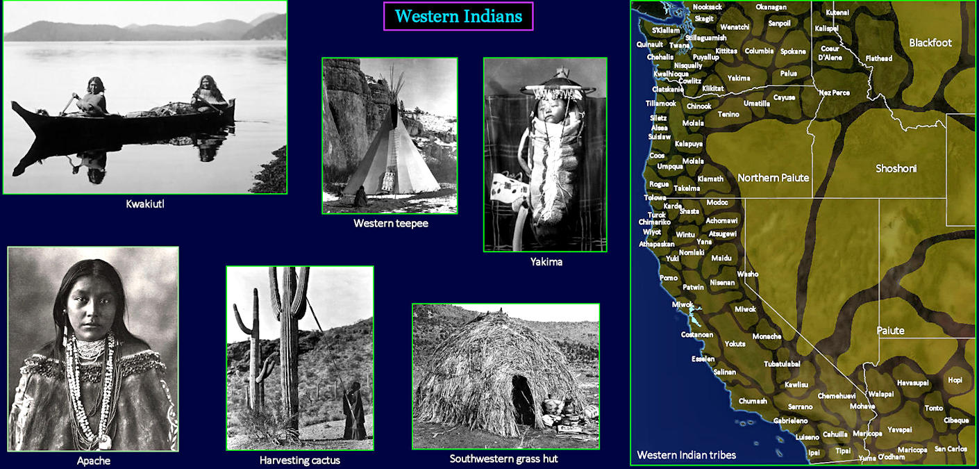 Pacific Coast tribes, map